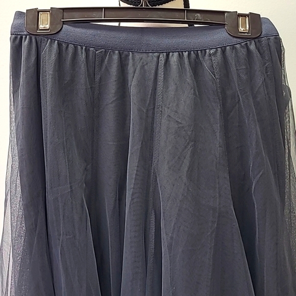 Golden Fashion Size XS-S Grey Midi Length Tutu Skirt - Picture 3 of 9